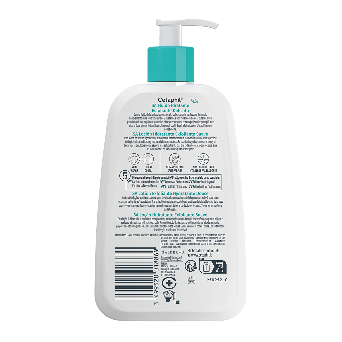SA Fluido Idratante Esfoliante Delicato - 236ml
